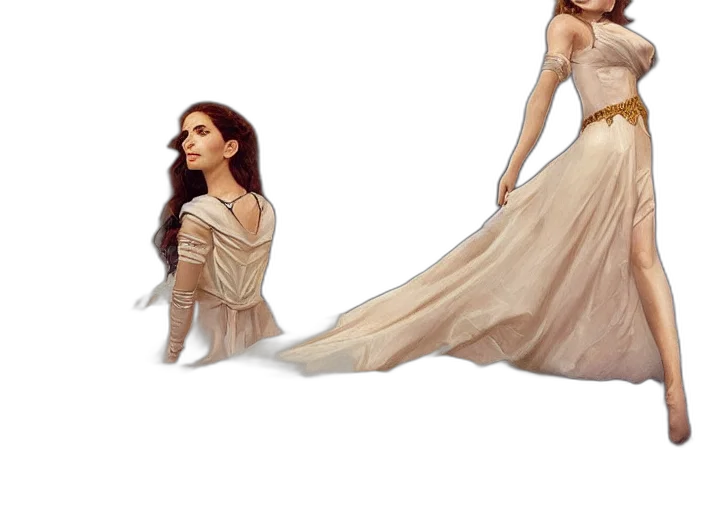dress, concept art, fantasy art, photorealistic transparent PNG cut-out