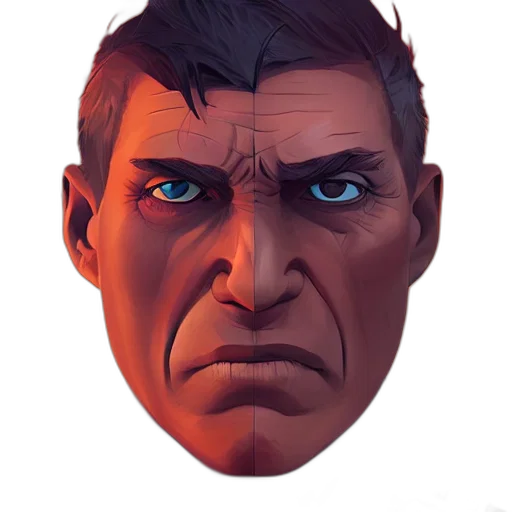 face, mask, creature, weapon transparent PNG cut-out