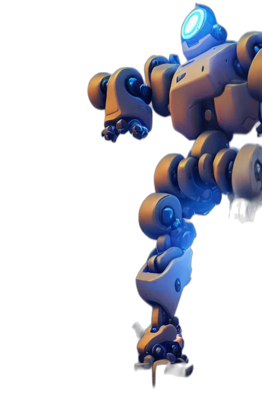 robot, weapon, creature, staff, concept art, 3d render, pixel art, fantasy art transparent PNG cut-out