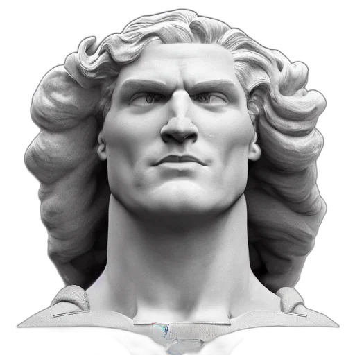 face, crown, hair, photorealistic transparent PNG cut-out