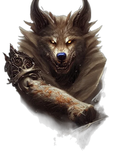 creature, animal, staff, face transparent PNG cut-out