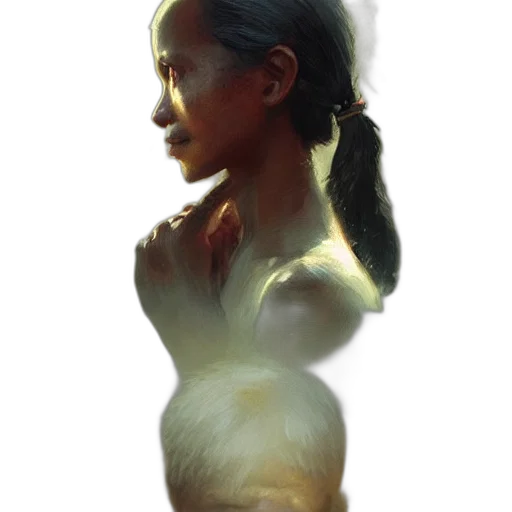 dress, face, hair, mask, photorealistic, concept art, oil painting, fantasy art transparent PNG cut-out
