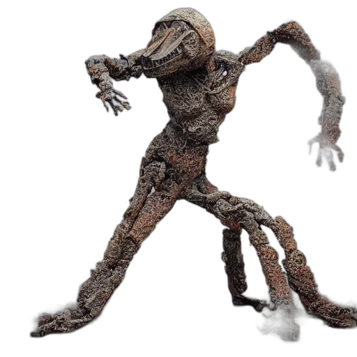 robot, creature, staff, animal transparent PNG cut-out