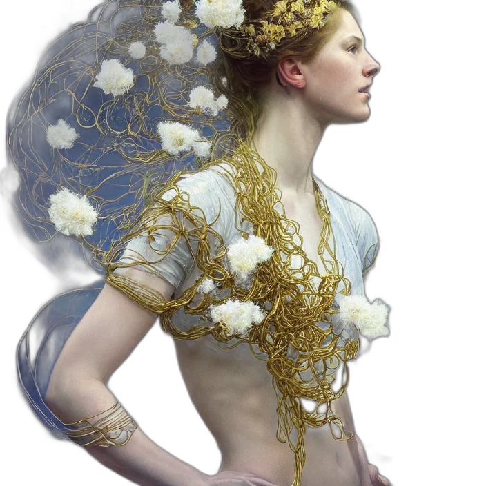 crown, jewelry, dress, fantasy art transparent PNG cut-out