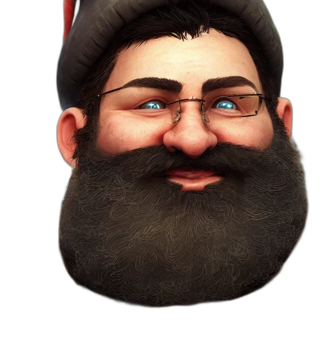 face, hat, mask, staff, photorealistic, 3d render, concept art, cartoon transparent PNG cut-out