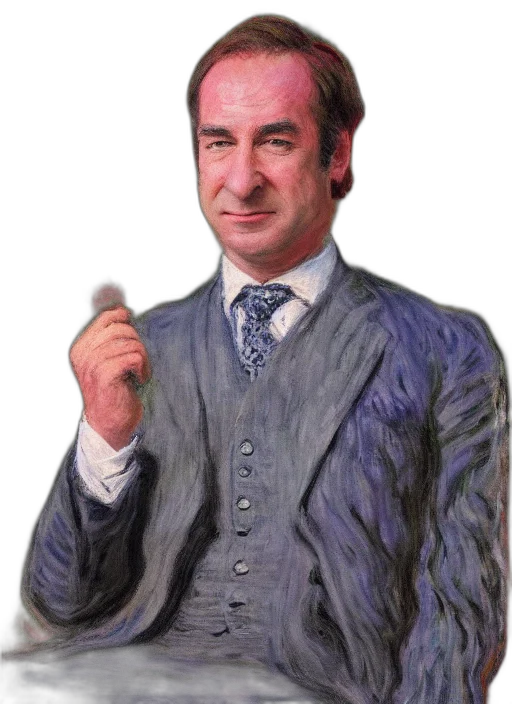 jacket, staff, face, animal, photorealistic, oil painting, concept art, cartoon transparent PNG cut-out
