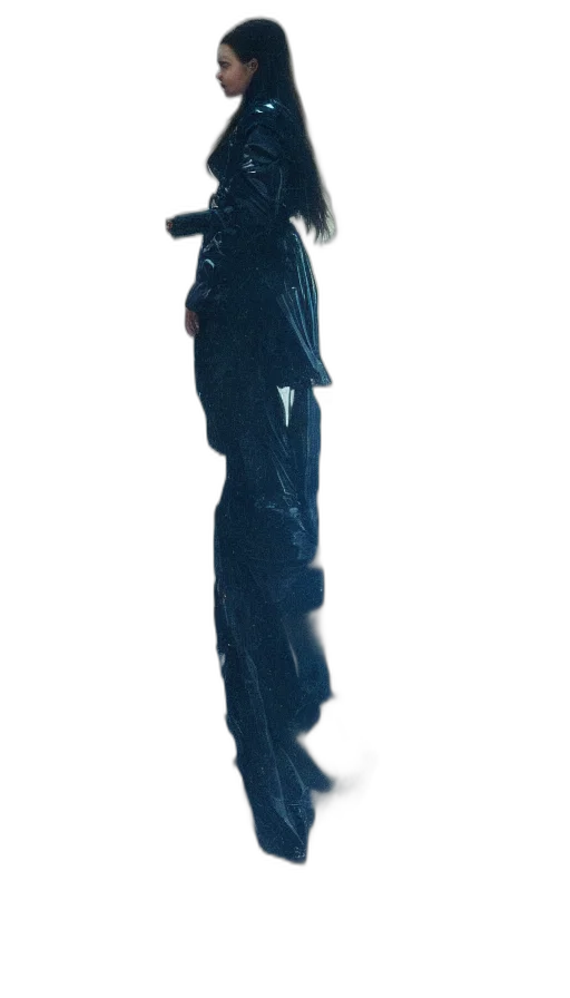 jacket, staff, dress, robot transparent PNG cut-out