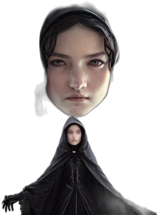 face, mask, crown, creature transparent PNG cut-out