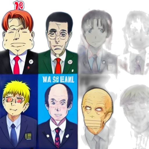 anime, concept art, cartoon, comic book art, photo, world, leaders, summit transparent PNG cut-out