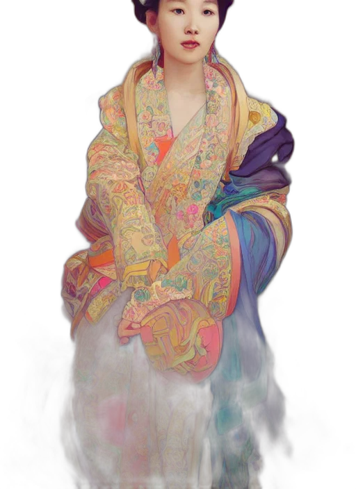 dress, face, jacket, jewelry transparent PNG cut-out