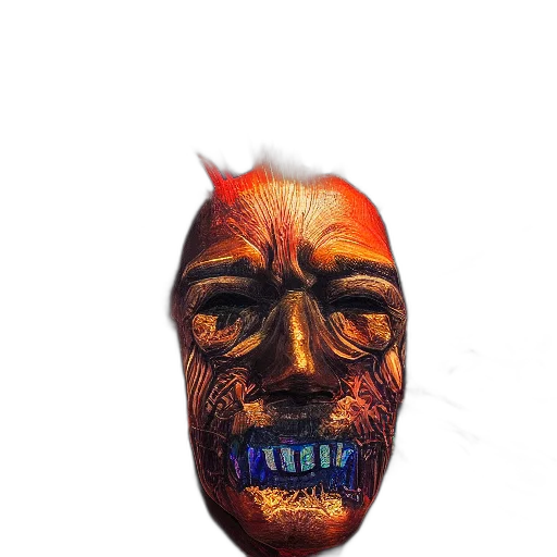 mask, face, crown, creature transparent PNG cut-out