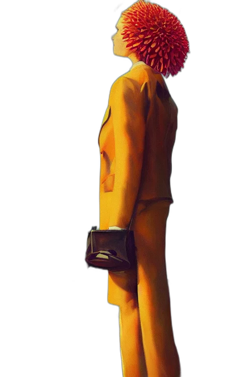 staff, robot, mask, jacket, concept art, pixel art, watercolor, cyberpunk transparent PNG cut-out
