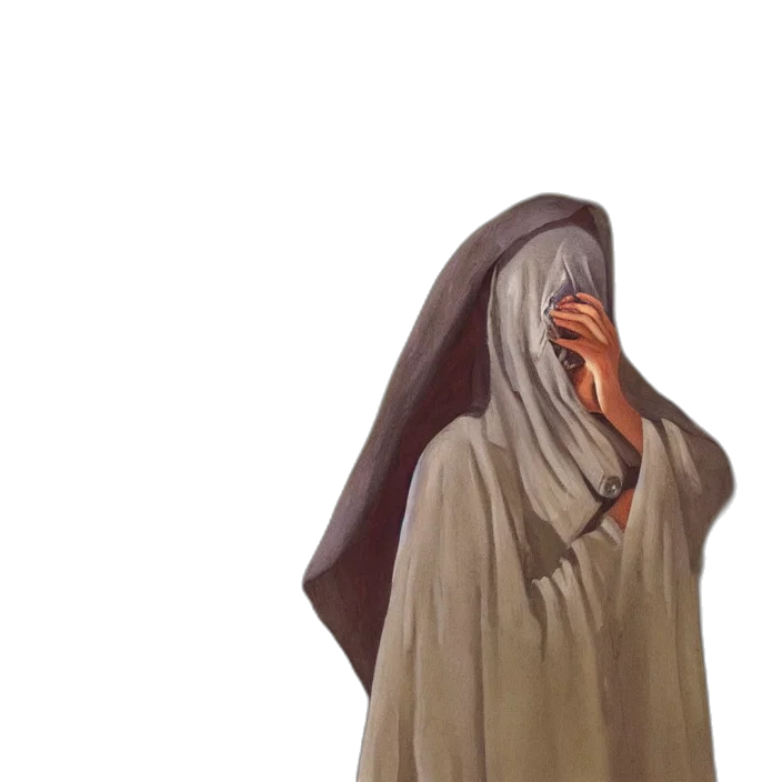 mask, jacket, face, staff transparent PNG cut-out