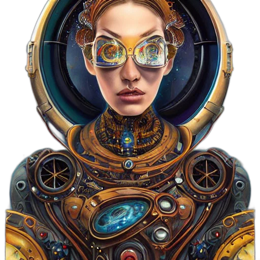 robot, face, mask, jewelry transparent PNG cut-out