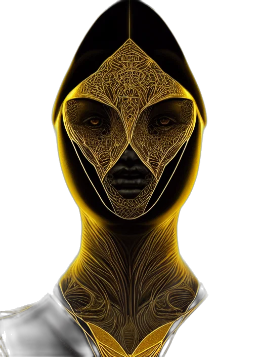 mask, face, jewelry, creature, concept art, fantasy art, 3d render, photorealistic transparent PNG cut-out