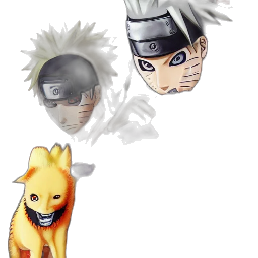 mask, 3d render, concept art, anime, fantasy art, monochrome, naruto, eating transparent PNG cut-out