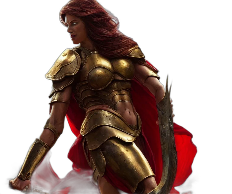 sword, fantasy art, concept art, comic book art, photorealistic, red, epic, portrait transparent PNG cut-out