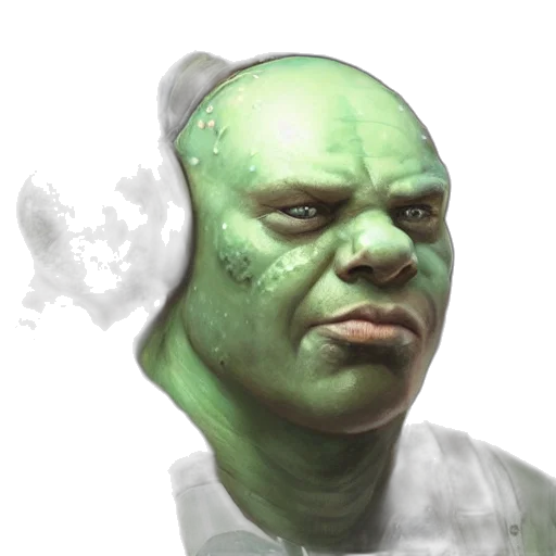 face, mask, creature, staff transparent PNG cut-out
