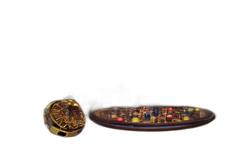 jewelry, crown, furniture, food, 3d render, concept art, photorealistic, outer space transparent PNG cut-out