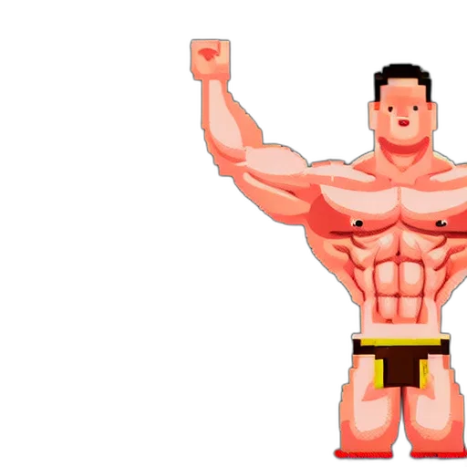 pixel art, 3d render, cartoon, concept art transparent PNG cut-out