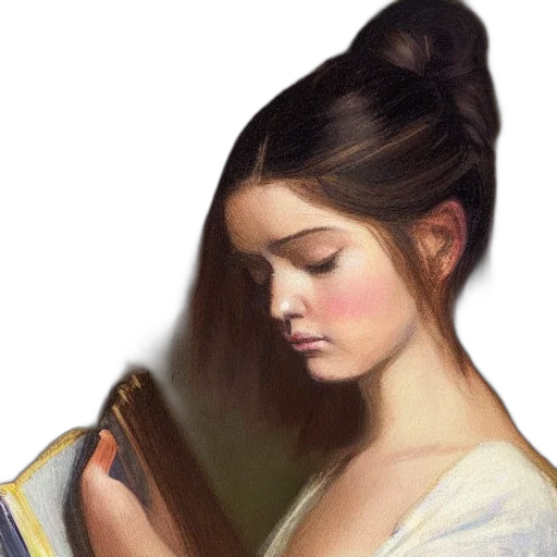 face, dress, staff, jewelry, oil painting, photorealistic, fantasy art, watercolor transparent PNG cut-out