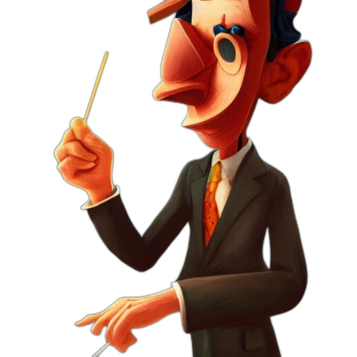 staff, face, cartoon, concept art transparent PNG cut-out