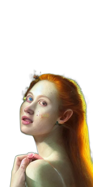face, mask, robot, creature, photorealistic, 3d render, fantasy art, oil painting transparent PNG cut-out