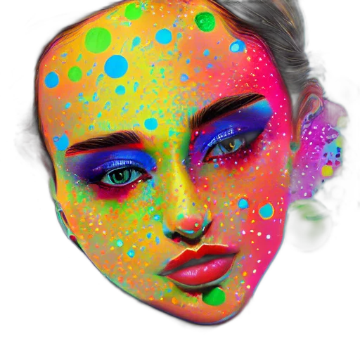 face, mask, jewelry, photorealistic transparent PNG cut-out