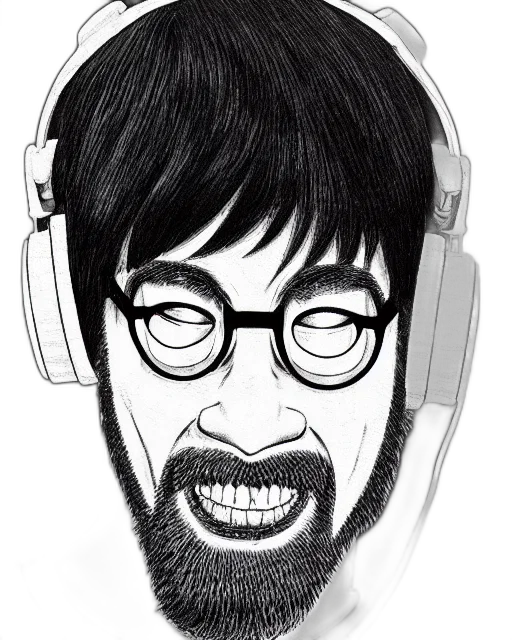 face, mask, cartoon, comic book art transparent PNG cut-out