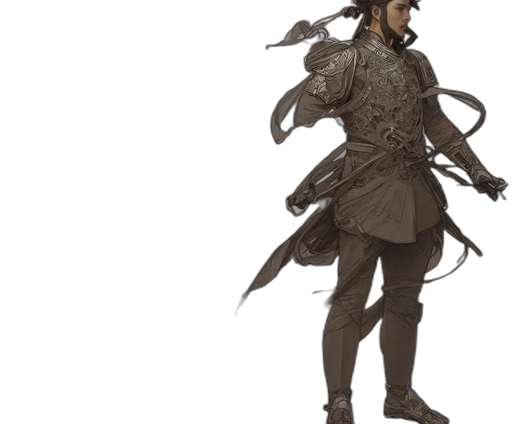 concept art, fantasy art, 3d render, dark transparent PNG cut-out