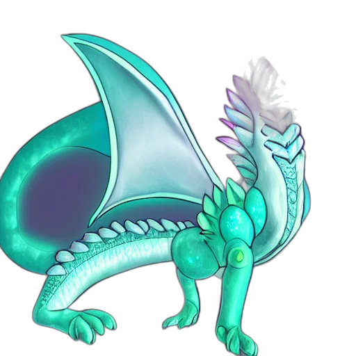 dragon, staff, creature, animal transparent PNG cut-out