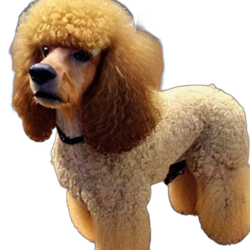 animal, creature, hair, 3d render, photorealistic, bad, poodle, haircut transparent PNG cut-out