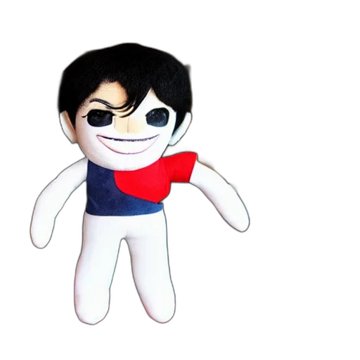 creature, 3d render, cartoon, pixel art, concept art, michael, jackson, plush transparent PNG cut-out