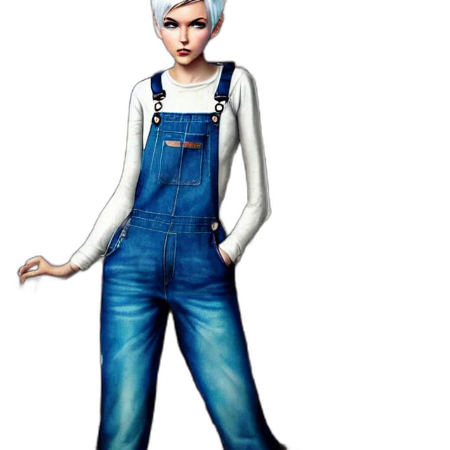 concept art, cartoon, 3d render, fantasy art, blue, full, body, pose transparent PNG cut-out