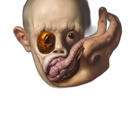 mask, face, creature, food, photorealistic, concept art, 3d render, oil painting transparent PNG cut-out