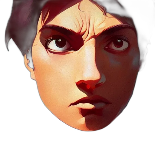 face, mask, crown, hat, 3d render, concept art, photorealistic, anime transparent PNG cut-out