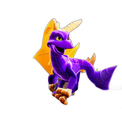 dragon, creature, staff, animal transparent PNG cut-out