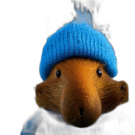 hat, animal, staff, face transparent PNG cut-out
