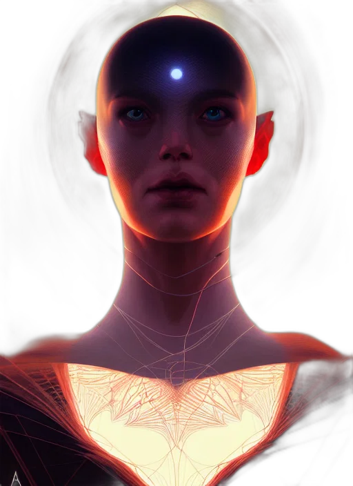 robot, face, mask, crown, concept art, cyberpunk, fantasy art, photorealistic transparent PNG cut-out