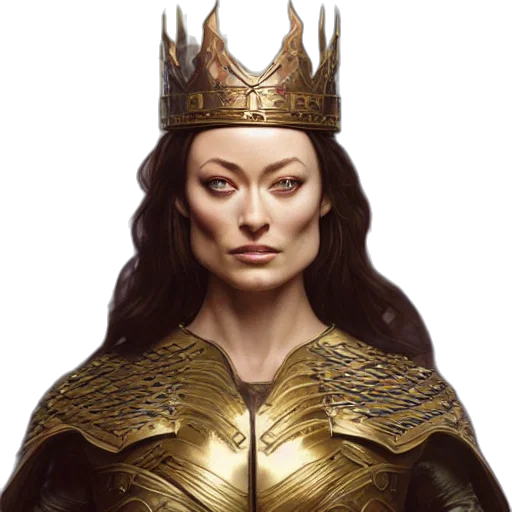 crown, jewelry, face, fantasy art transparent PNG cut-out