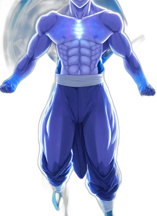 staff, concept art, 3d render, comic book art, anime, blue, symmetry, portrait transparent PNG cut-out