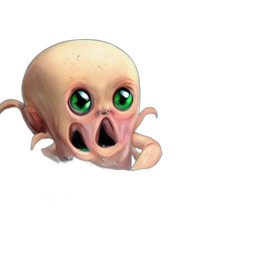 creature, animal, face, mask, 3d render, concept art, photorealistic, pixel art transparent PNG cut-out
