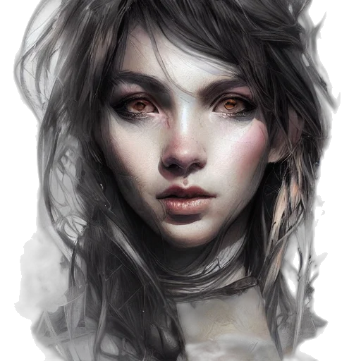 face, mask, robot, hair transparent PNG cut-out