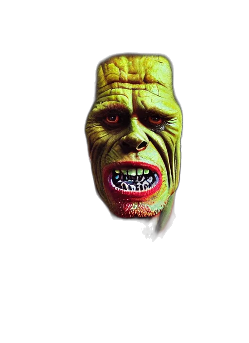 mask, face, creature, staff transparent PNG cut-out