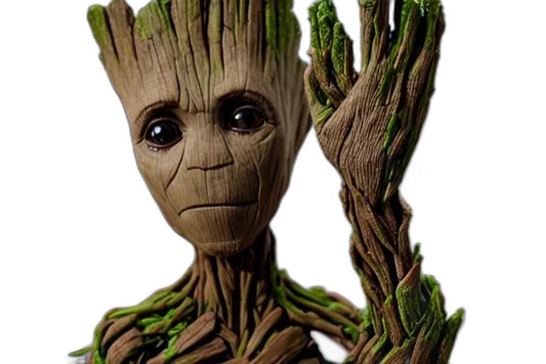 creature, face, staff, tree transparent PNG cut-out