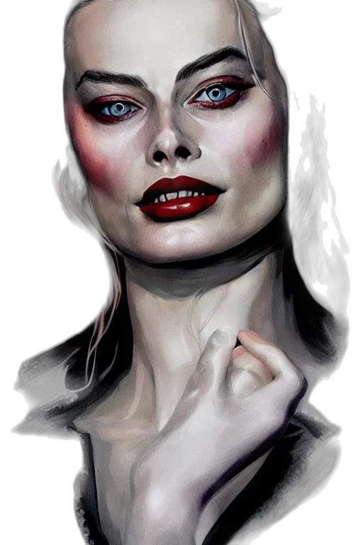face, fantasy art, comic book art, photorealistic transparent PNG cut-out