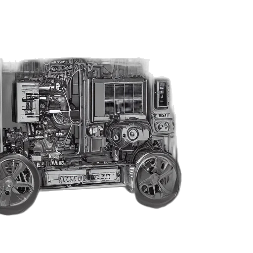 robot, car, 3d render, concept art transparent PNG cut-out