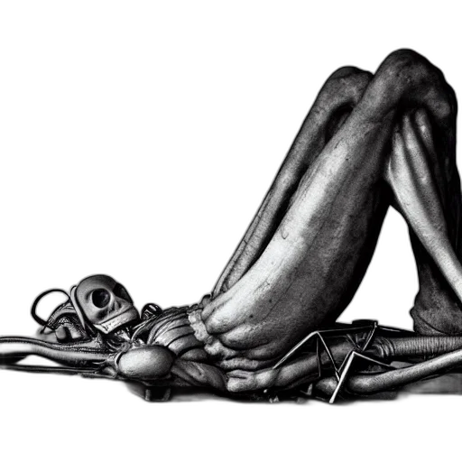 robot, creature, mask, shoes, pencil sketch, concept art, photorealistic, comic book art transparent PNG cut-out
