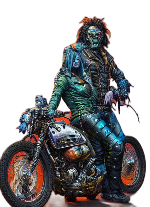 jacket, cyberpunk, concept art, comic book art transparent PNG cut-out