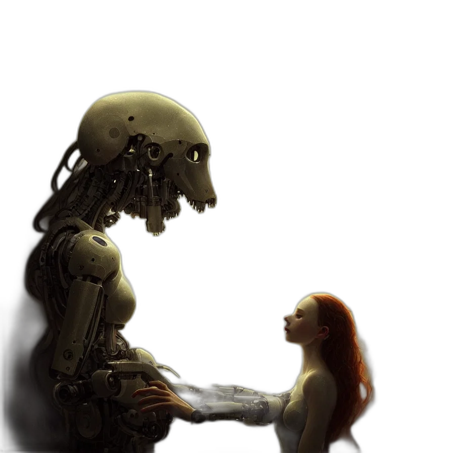 robot, creature, concept art, comic book art transparent PNG cut-out